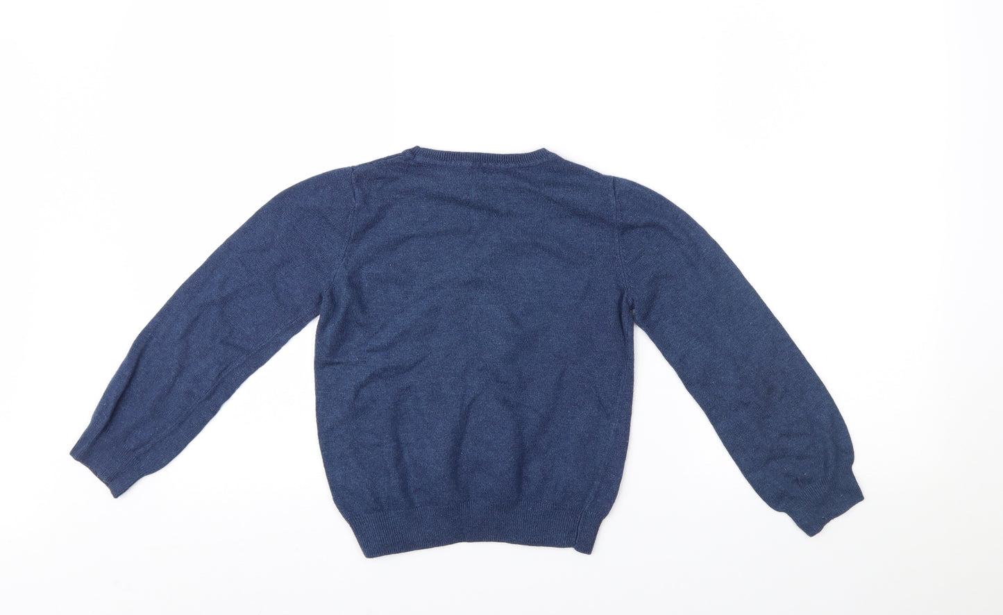 John Lewis Girls Blue   Pullover Jumper Size 8 Years  - chrismas