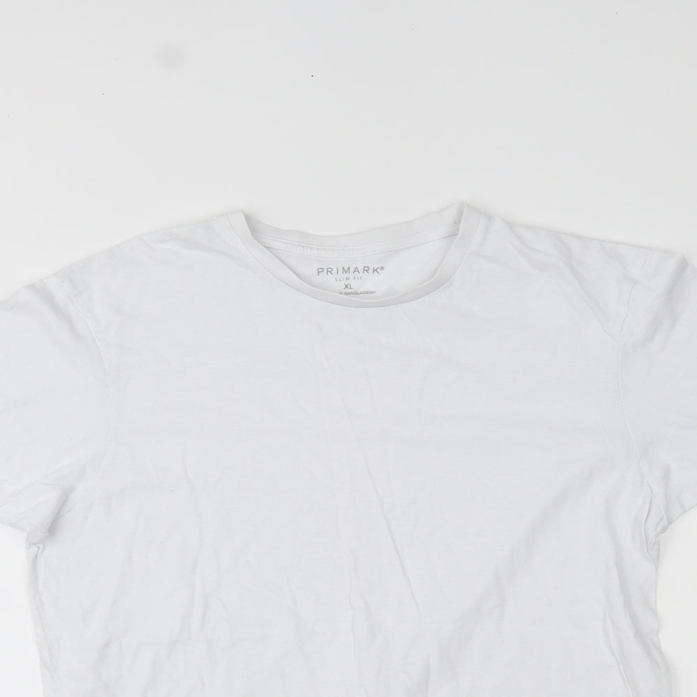Primark Mens White    T-Shirt Size XL