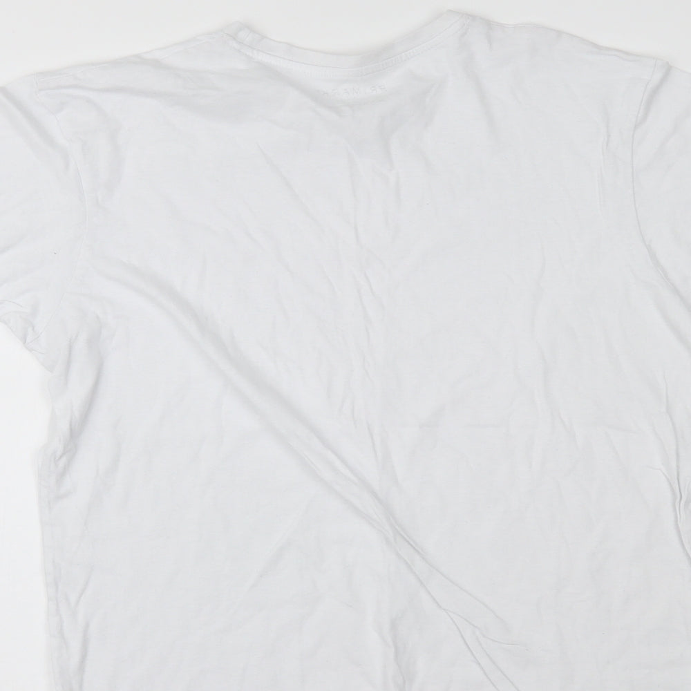 Primark Mens White    T-Shirt Size XL