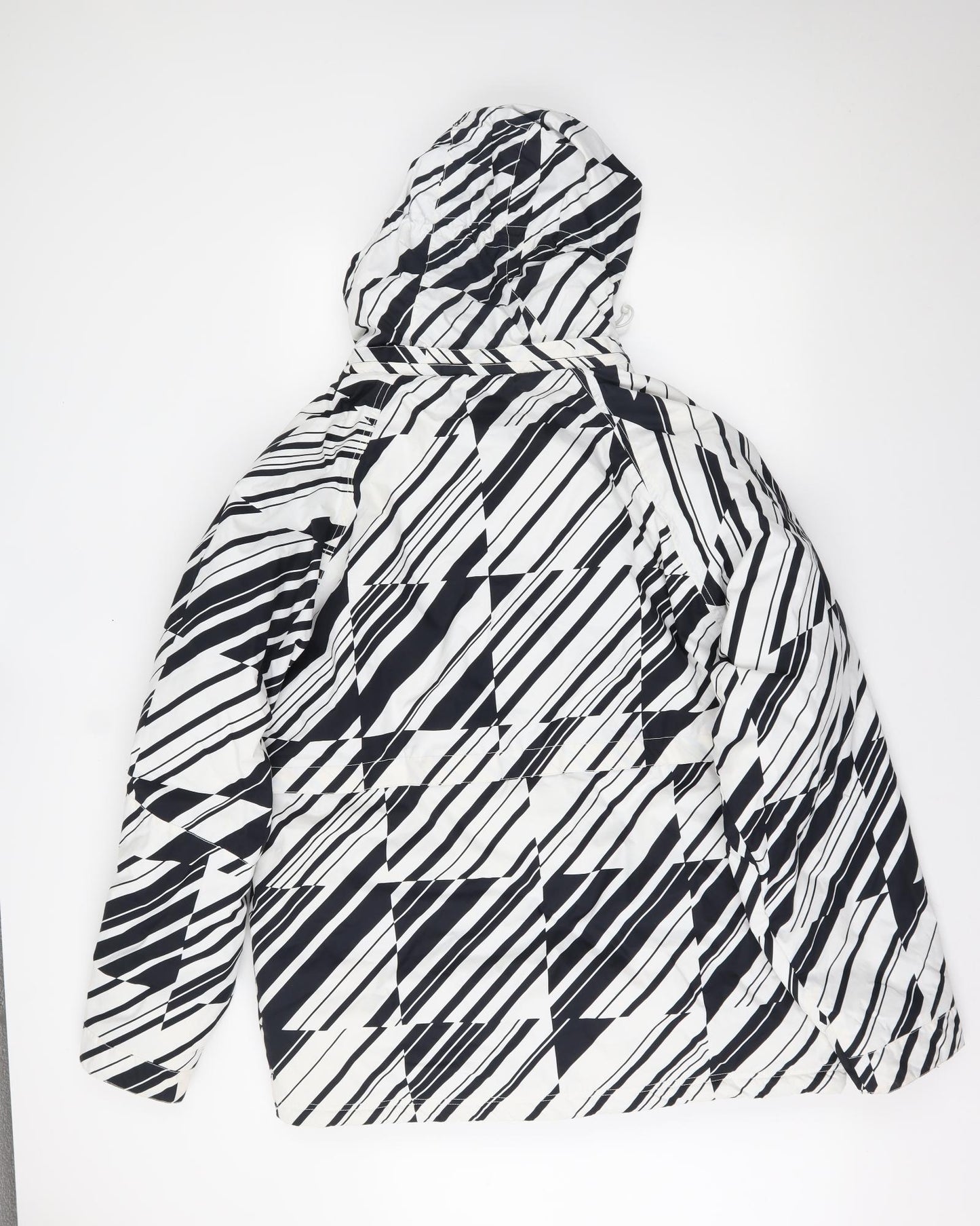 Billabong Mens White Geometric  Puffer Jacket Coat Size XL
