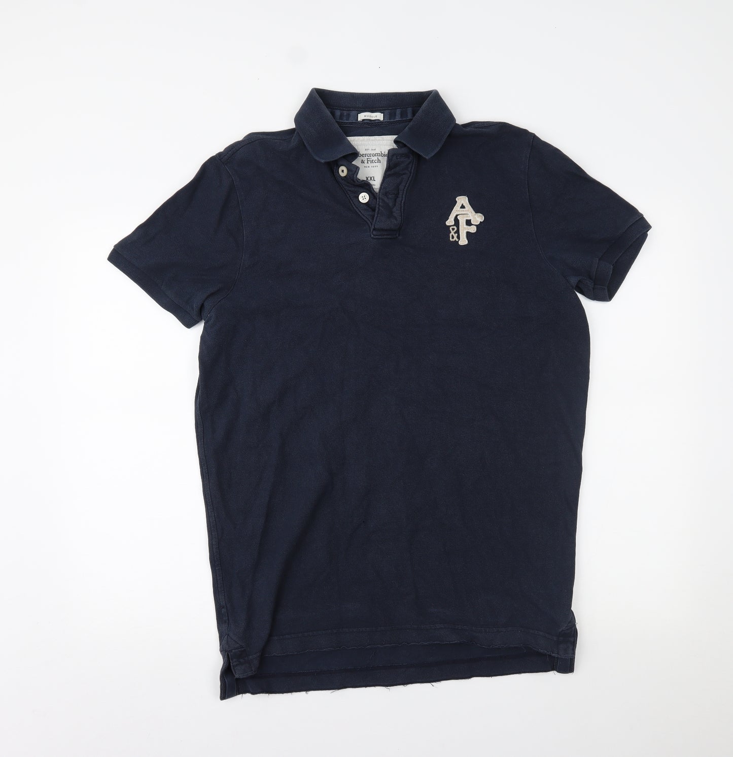 Abercrombie & Fitch Mens Blue    Polo Size 2XL