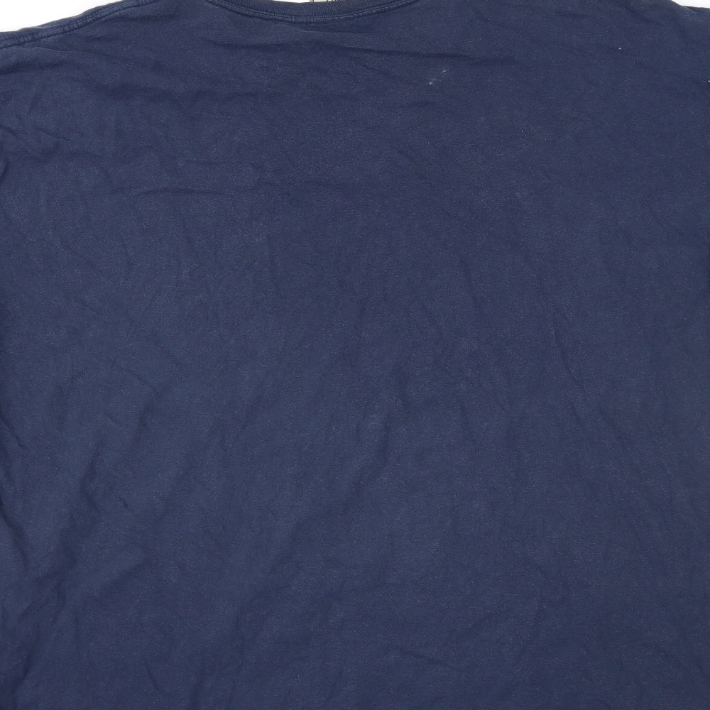 up and under Mens Blue    T-Shirt Size 2XL