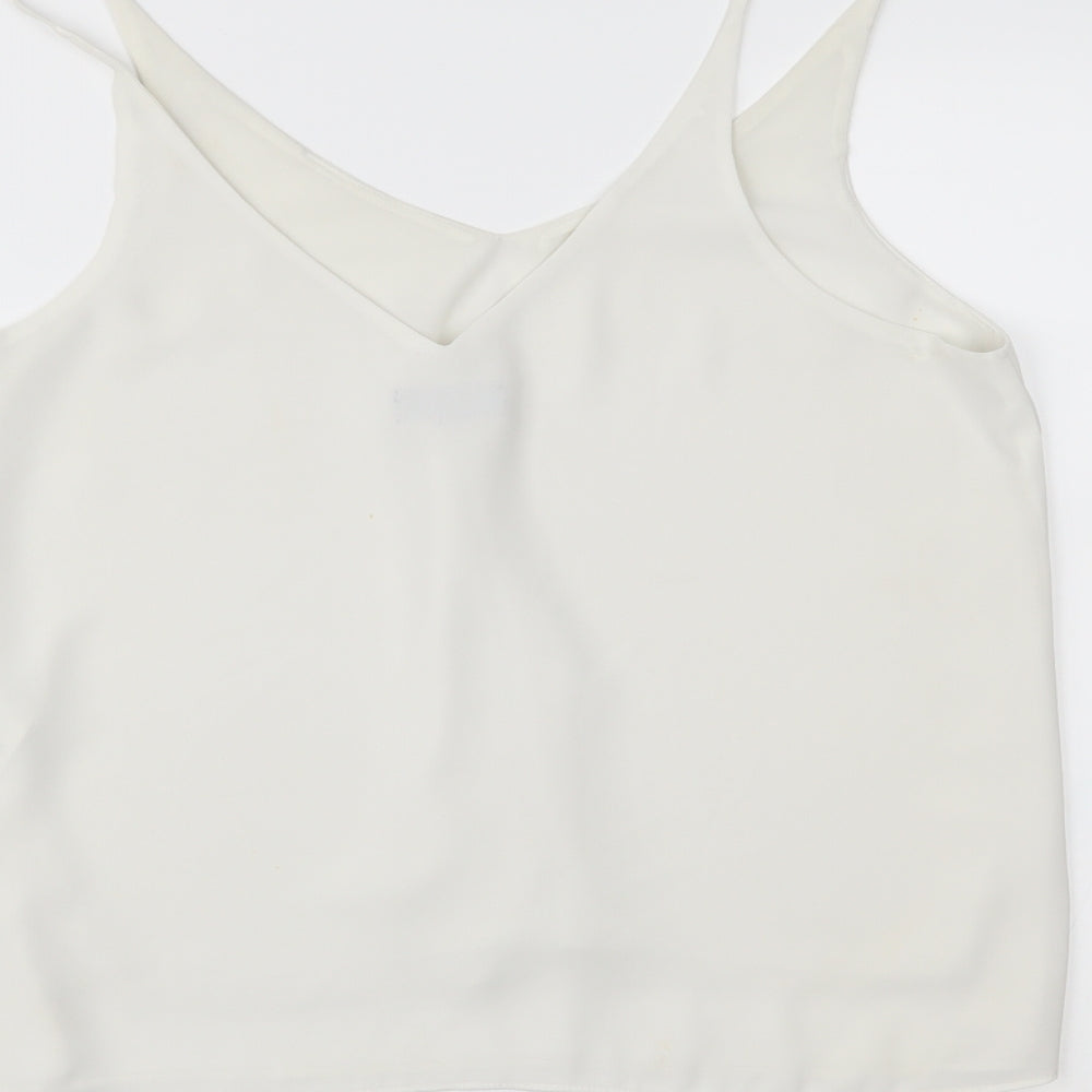 Topshop Womens White   Camisole Tank Size 12