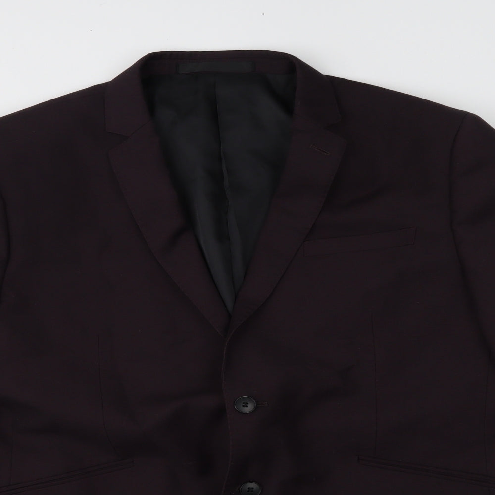 Marks and Spencer Mens Purple   Jacket Suit Jacket