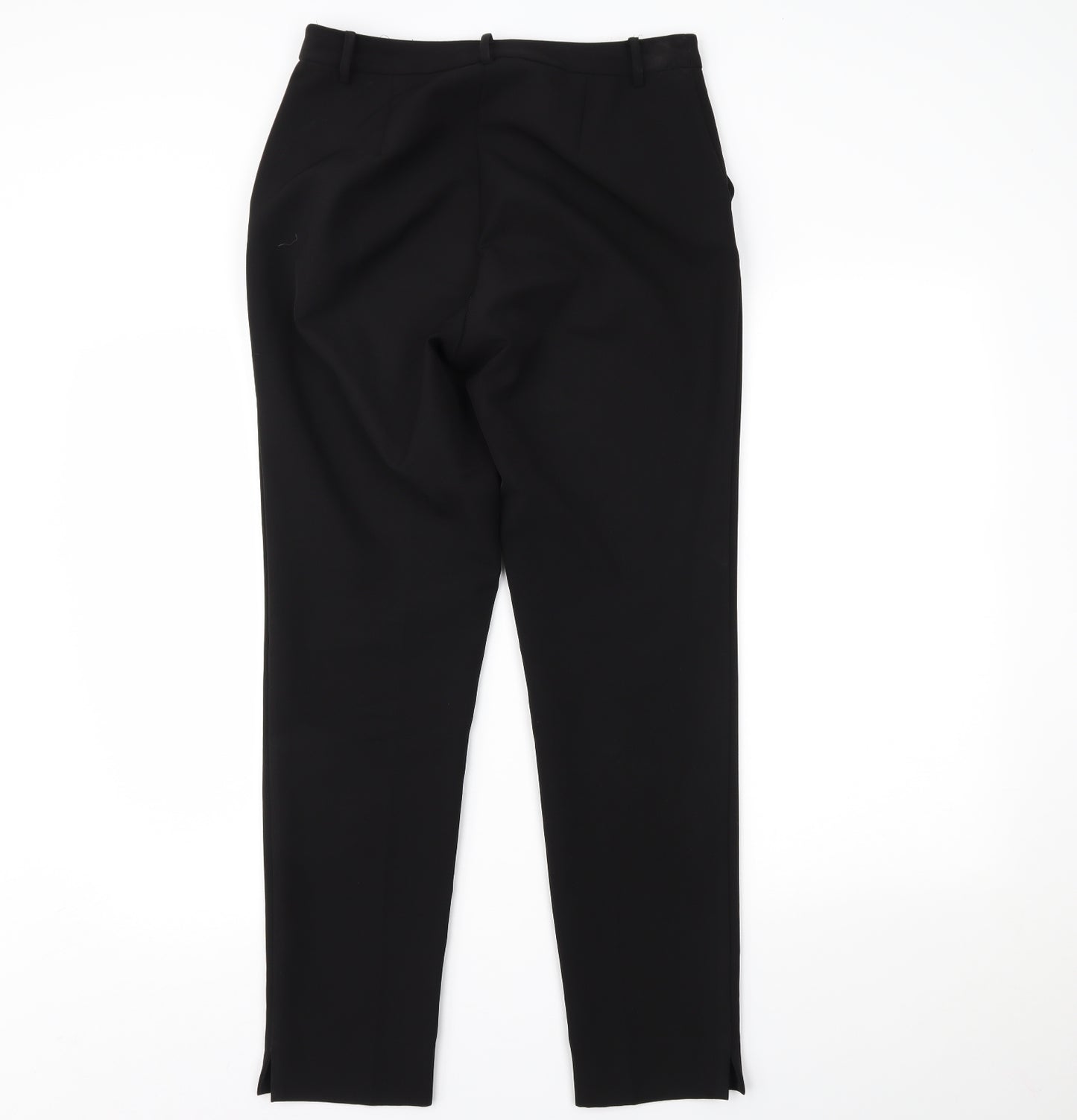 Warehouse Womens Black   Cropped Trousers Size 10 L28 in