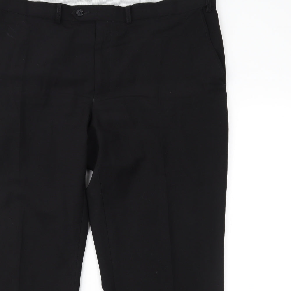 Marks and Spencer Mens Black   Trousers  Size 44 in L29 in