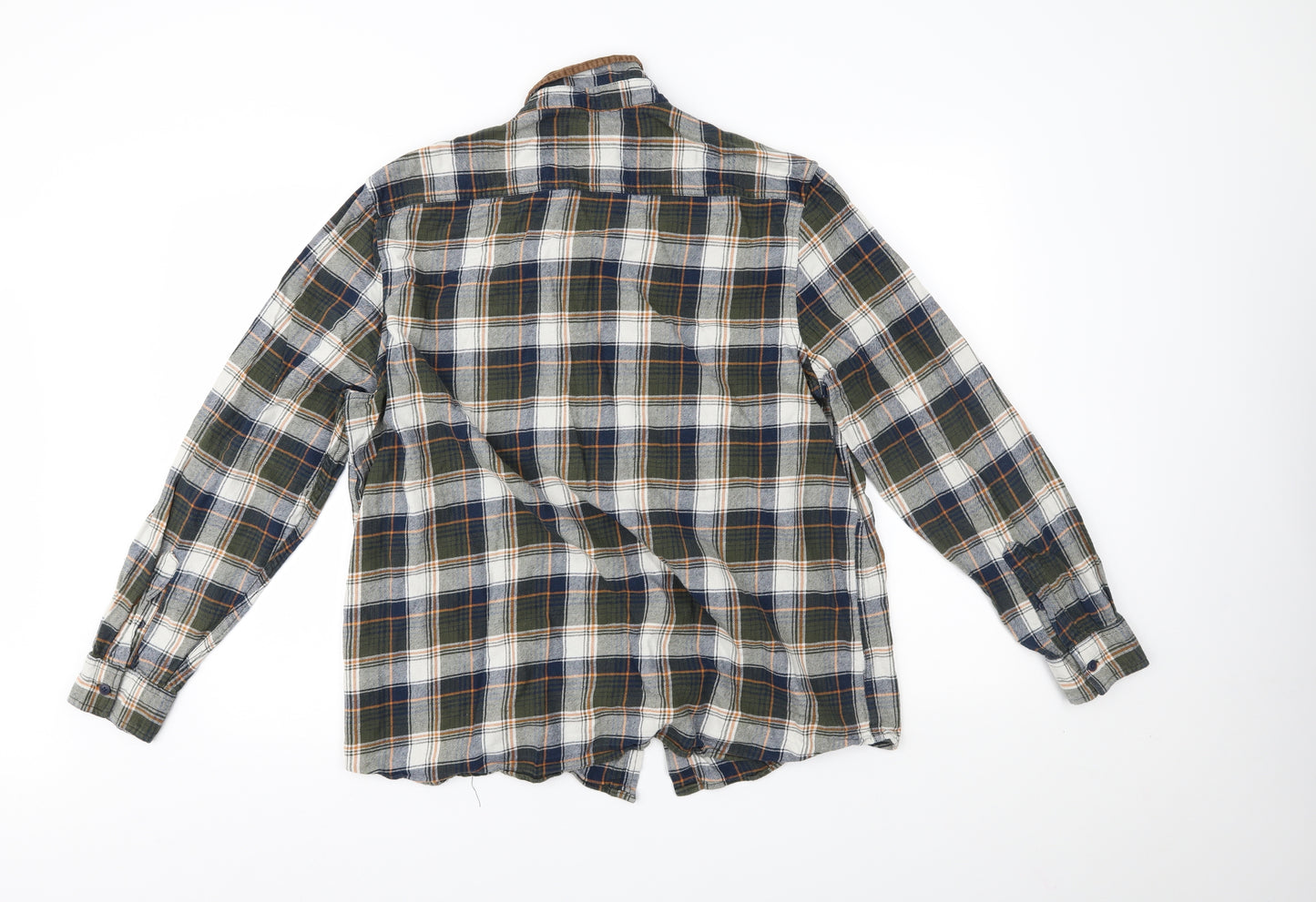 Primark Mens Green Plaid   Button-Up Size 2XL