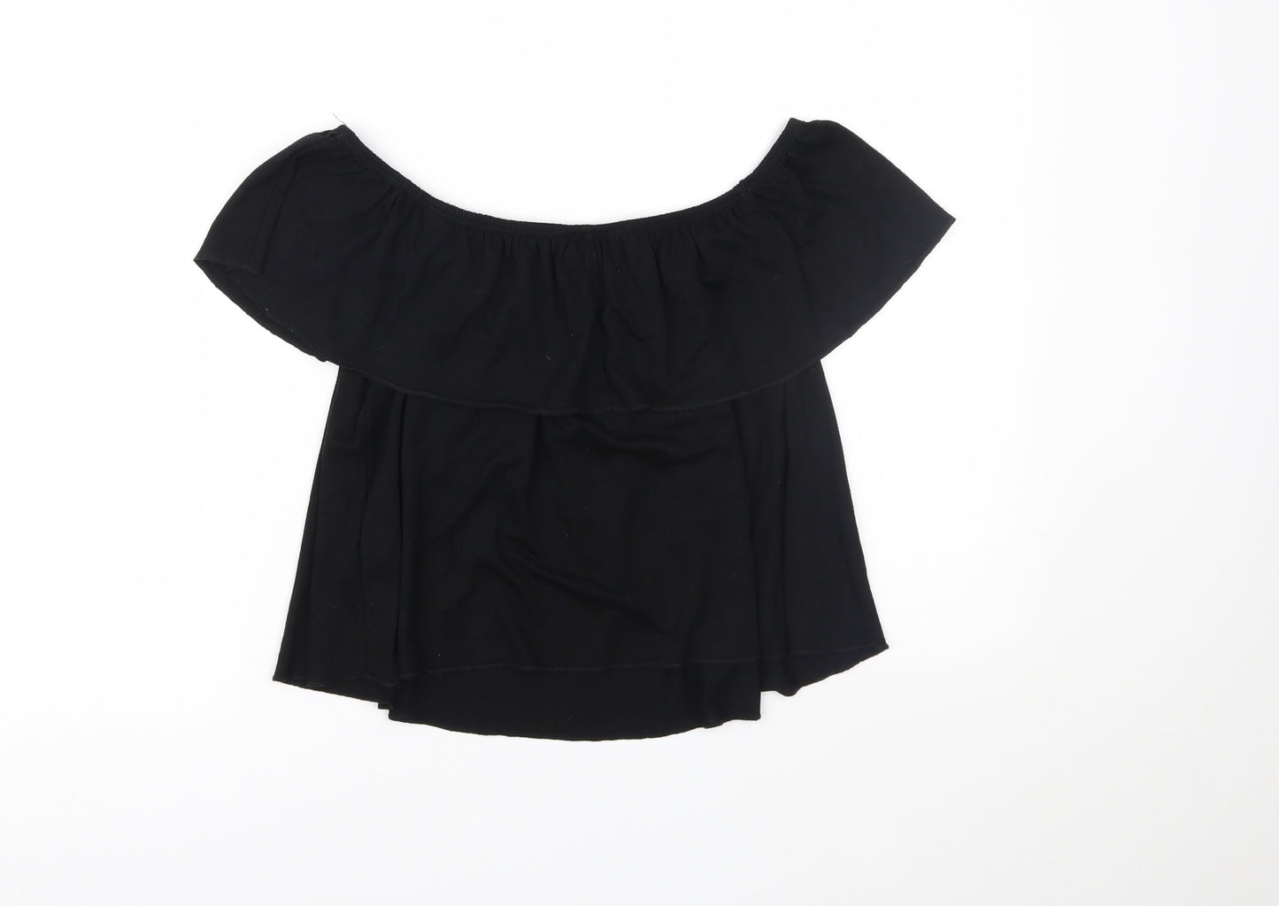 Topshop Womens Black   Basic Blouse Size 10