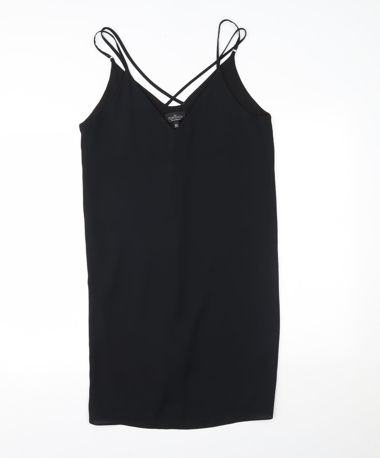 Topshop Womens Black   Slip Dress  Size 12