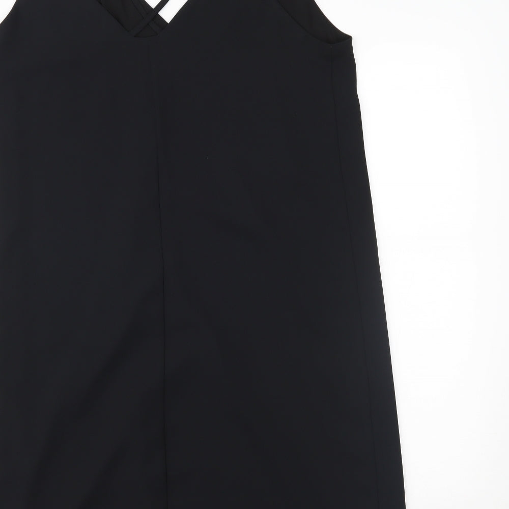 Topshop Womens Black   Slip Dress  Size 12
