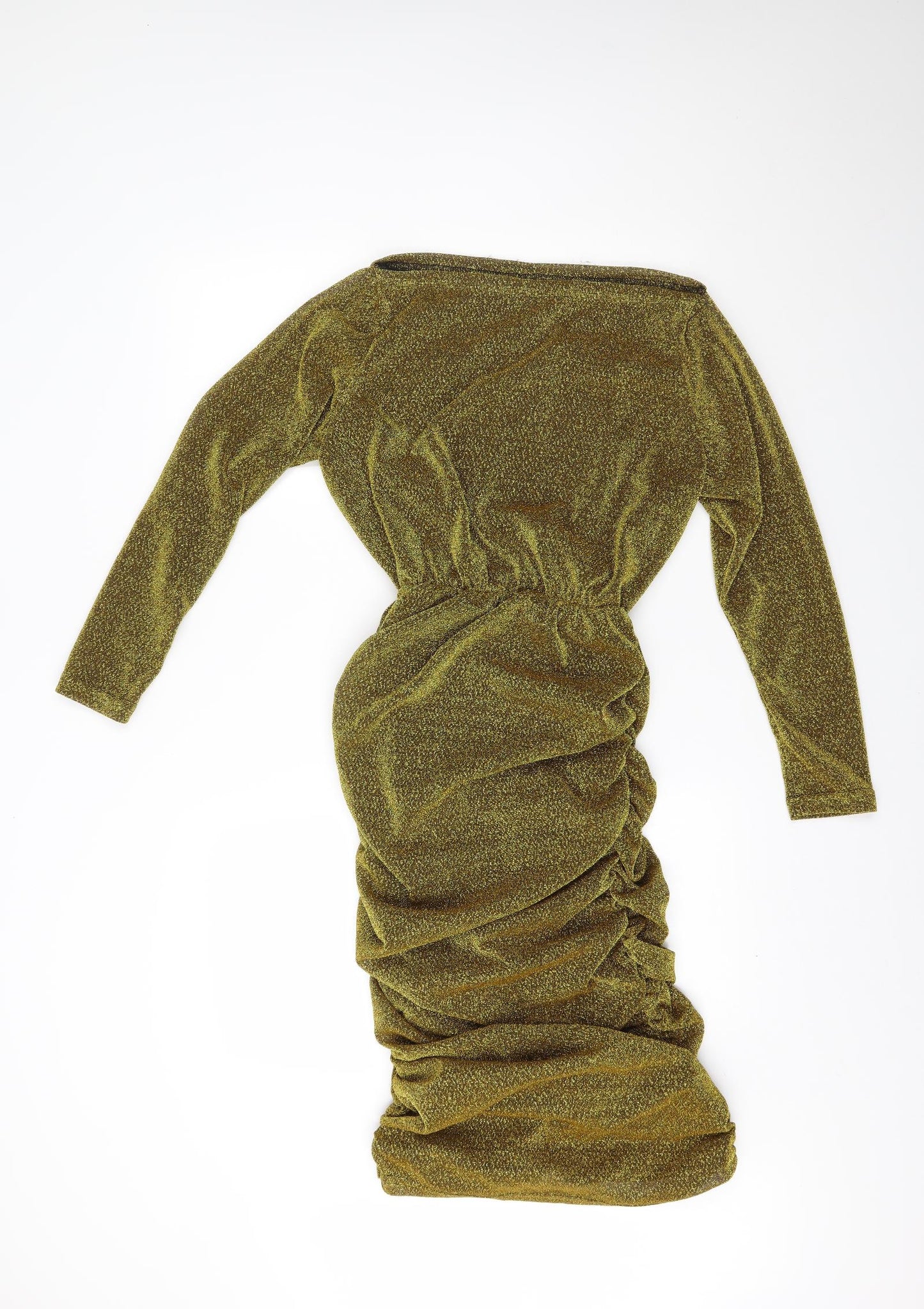 Preworn Womens Gold   Bodycon  Size M