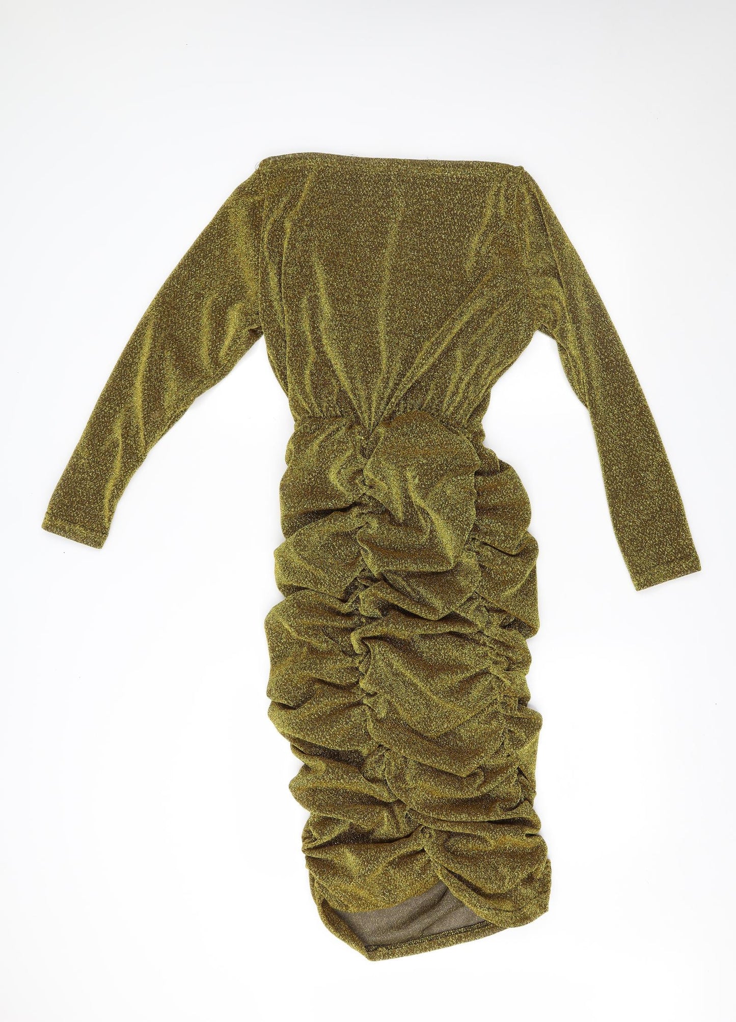 Preworn Womens Gold   Bodycon  Size M
