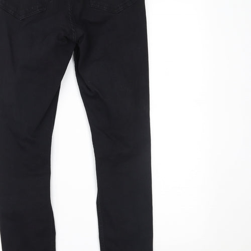 Topshop Womens Black  Denim Skinny Jeans Size 28 L30 in