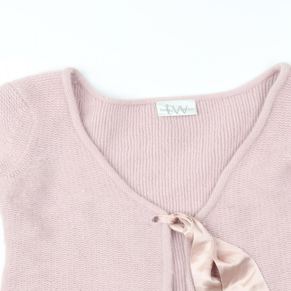 Todays Woman Womens Pink   Cardigan Jumper Size 14