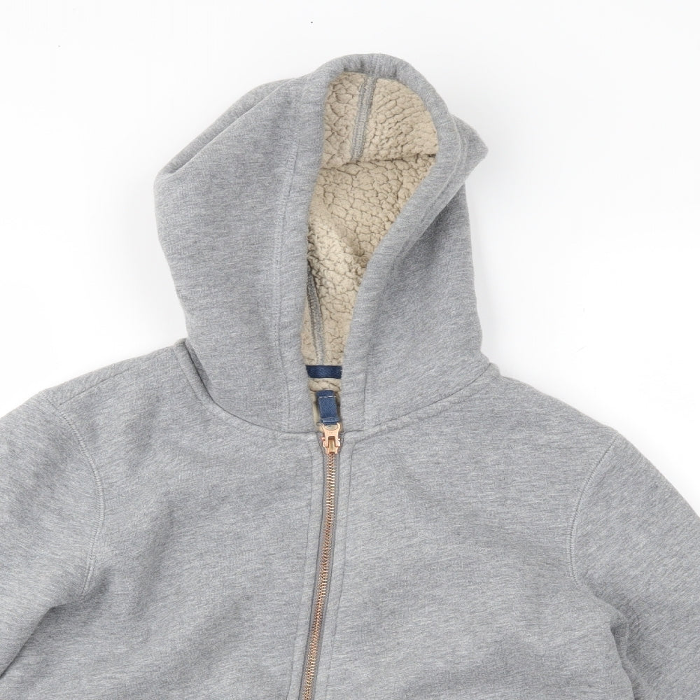 Boden Boys Grey   Full Zip  Size 9-10 Years