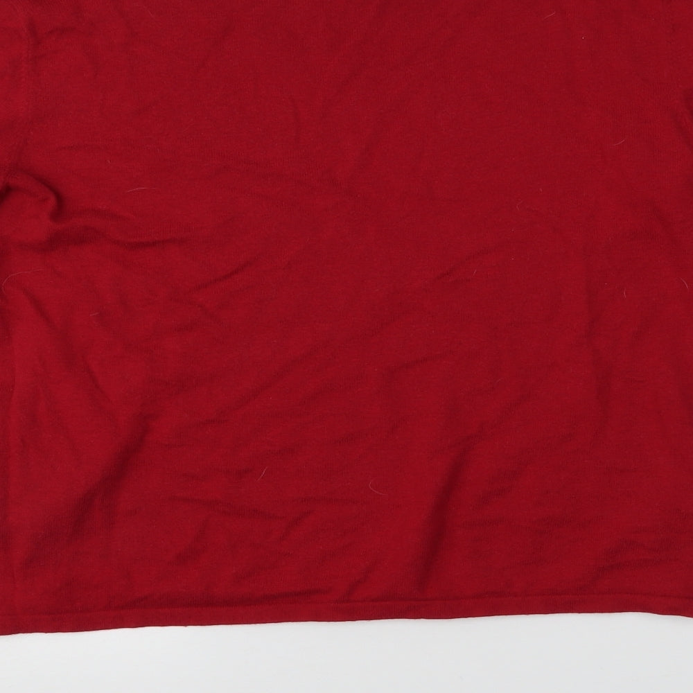 NEXT Womens Red   Pullover Jumper Size 8  - christmas