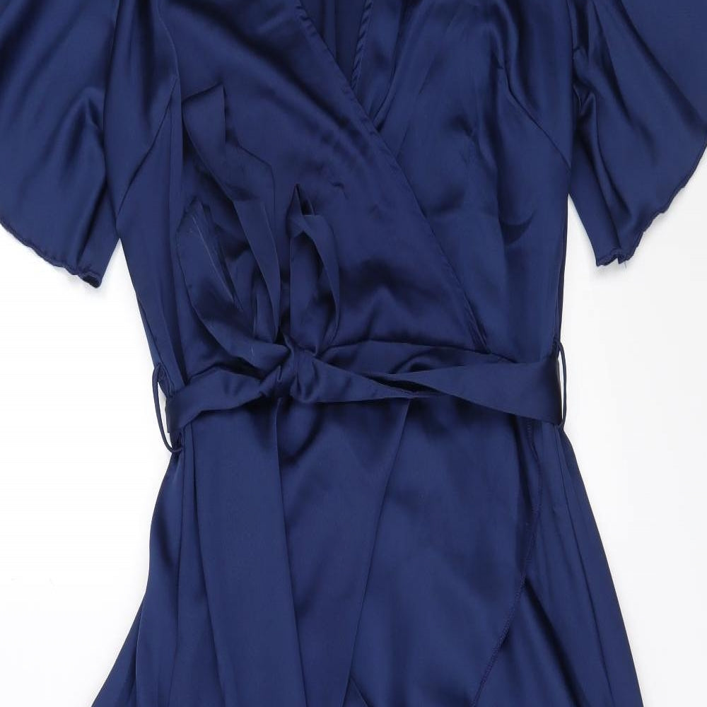 Missguided Womens Blue   Fit & Flare  Size 12