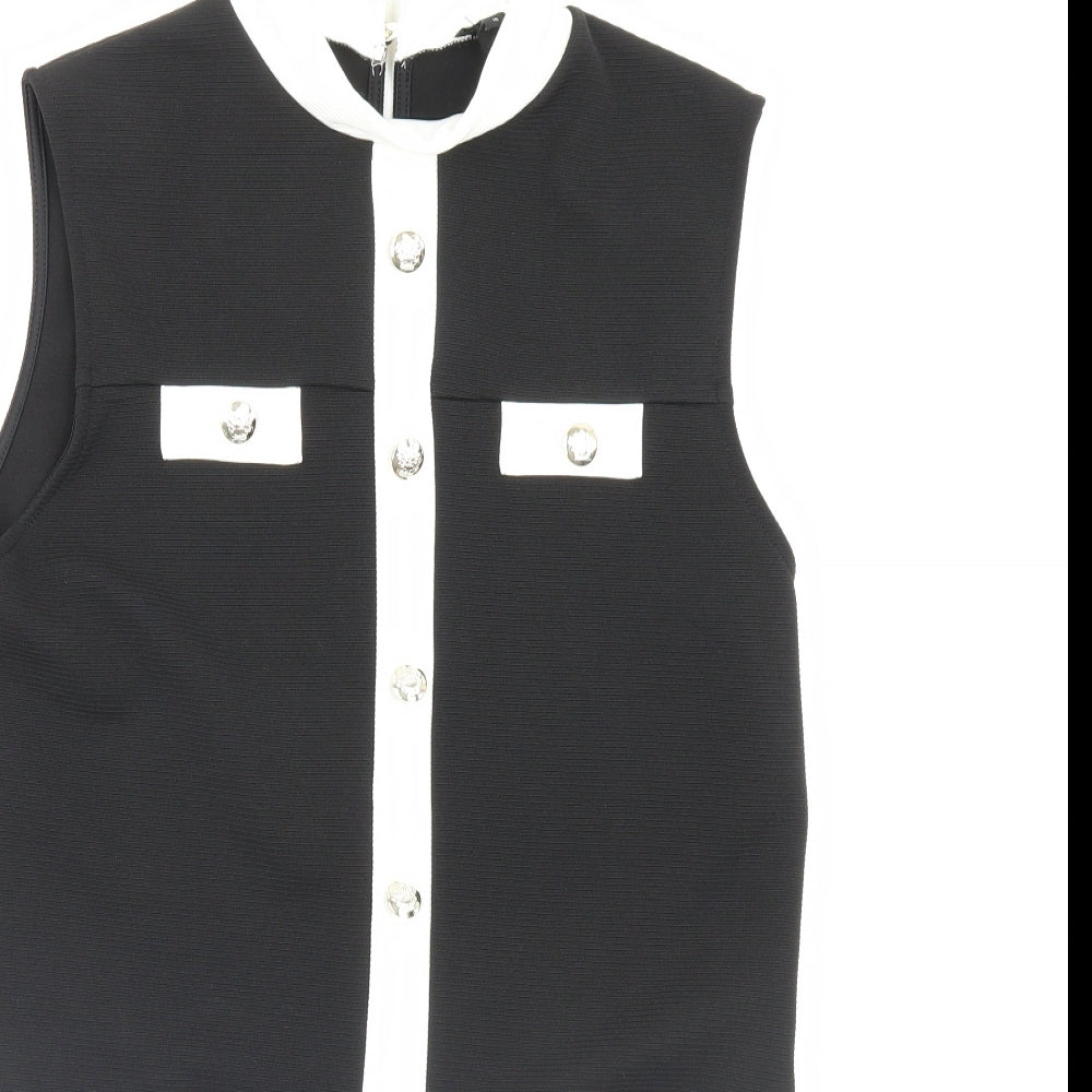 River Island Womens Black   Bodysuit One-Piece Size 16