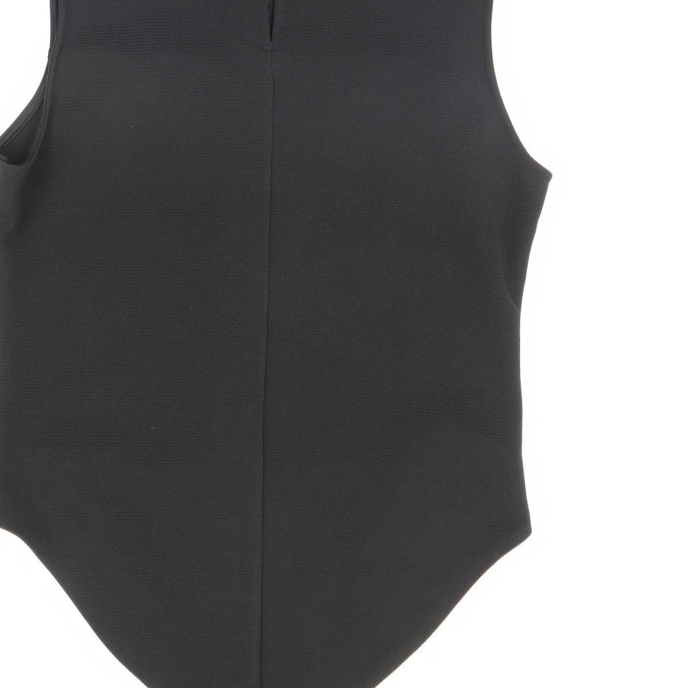 River Island Womens Black   Bodysuit One-Piece Size 16