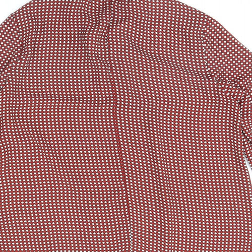 Dorothy Perkins Womens Red Plaid  Basic Blouse Size 14
