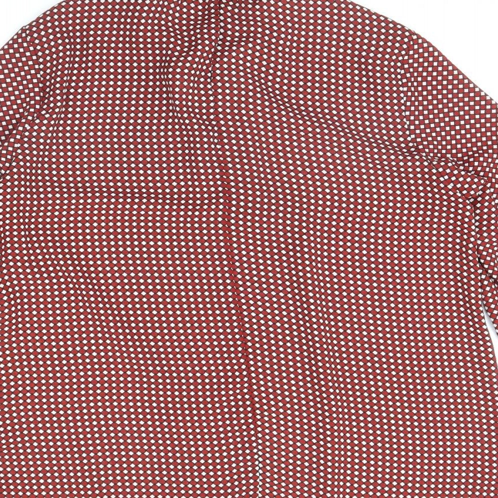 Dorothy Perkins Womens Red Plaid  Basic Blouse Size 14