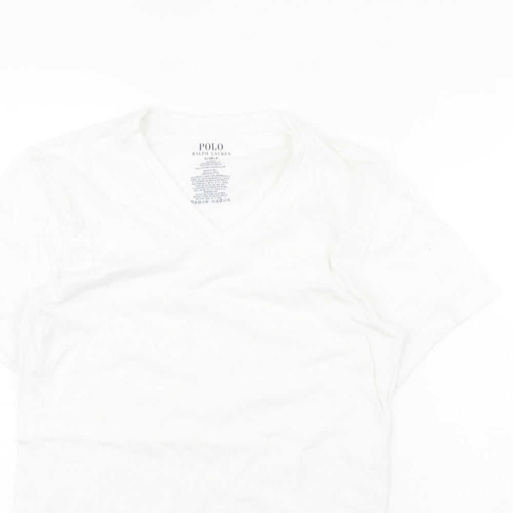 Polo Ralph Lauren Womens White   Basic T-Shirt Size S