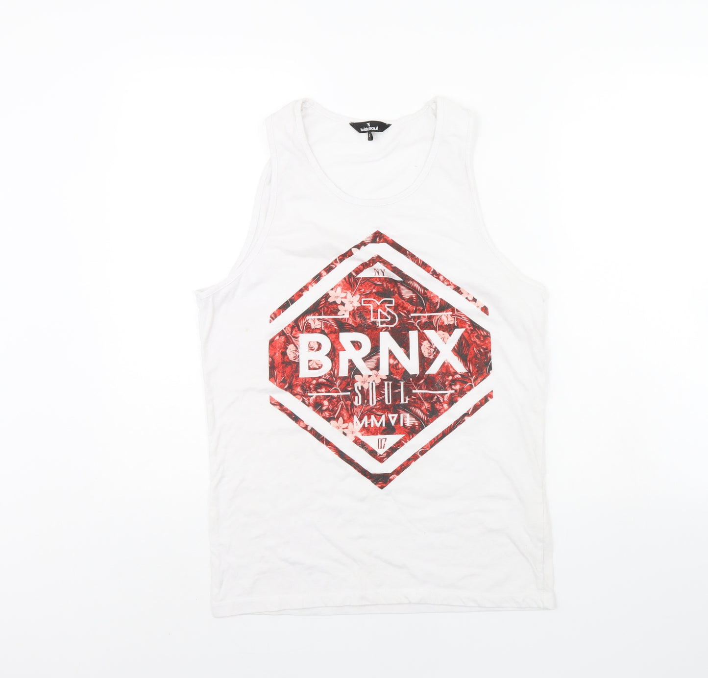 Twisted Soul Womens White   Basic Tank Size S