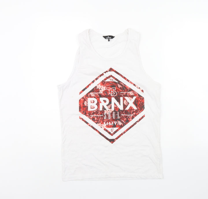 Twisted Soul Womens White   Basic Tank Size S