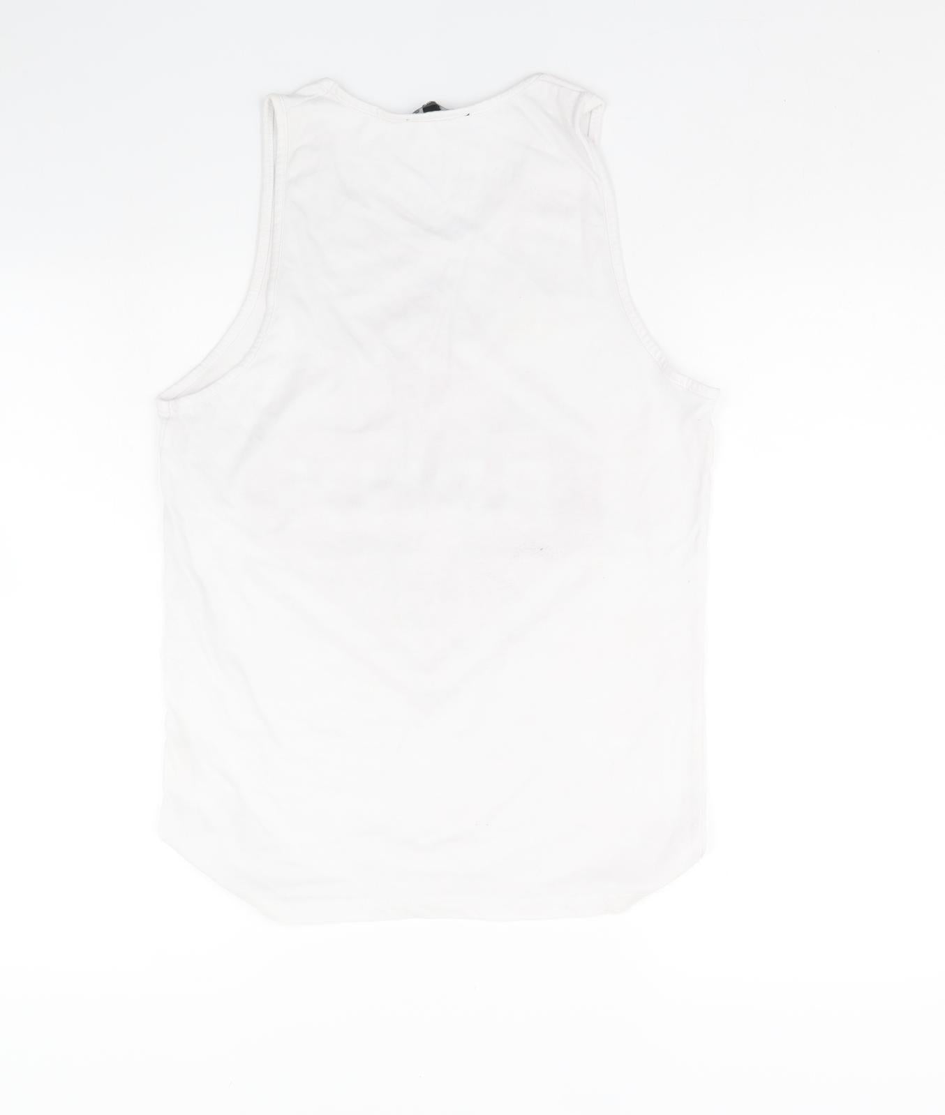 Twisted Soul Womens White   Basic Tank Size S