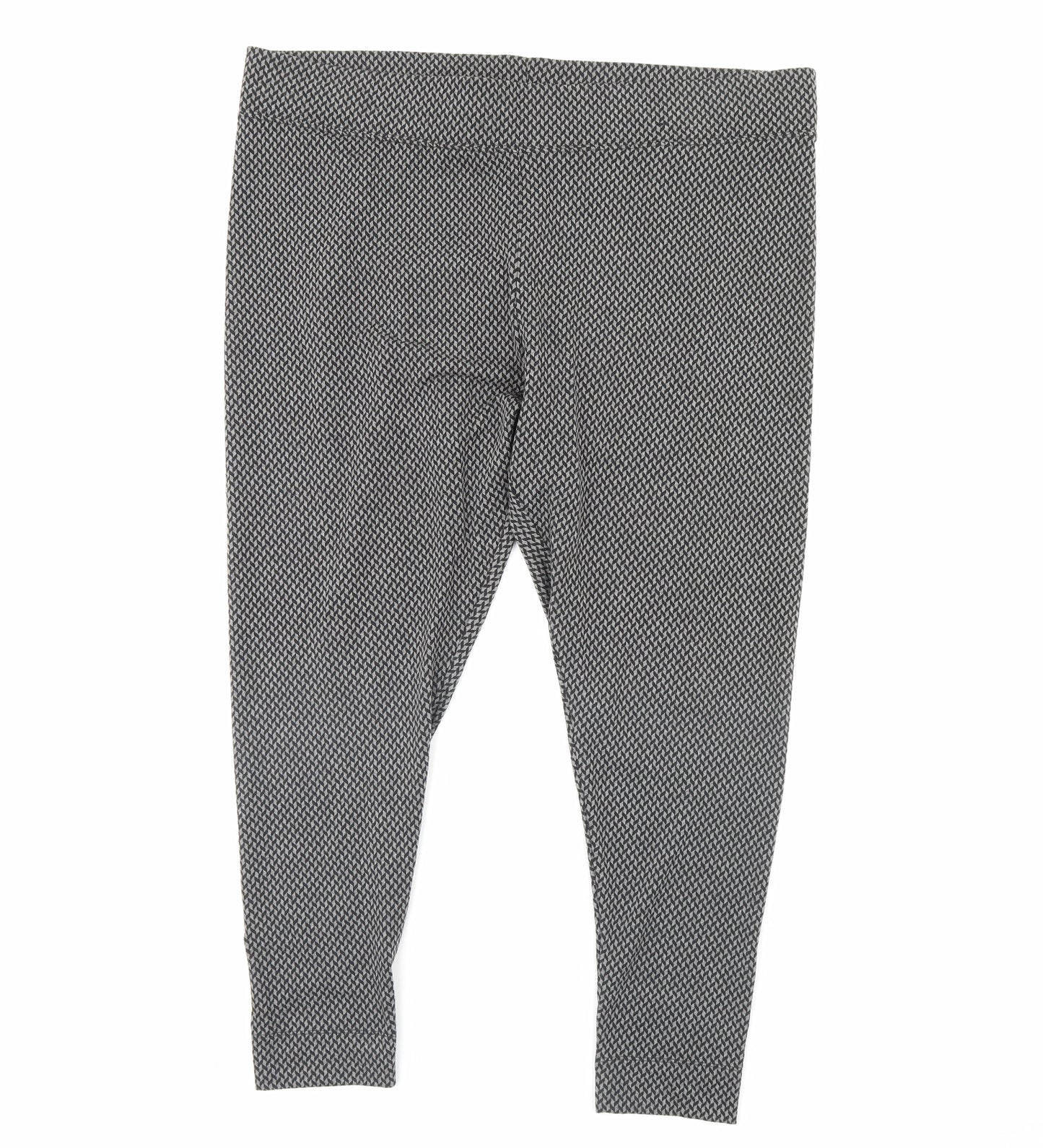 M&S Womens Grey   Capri Leggings Size 22 L24 in