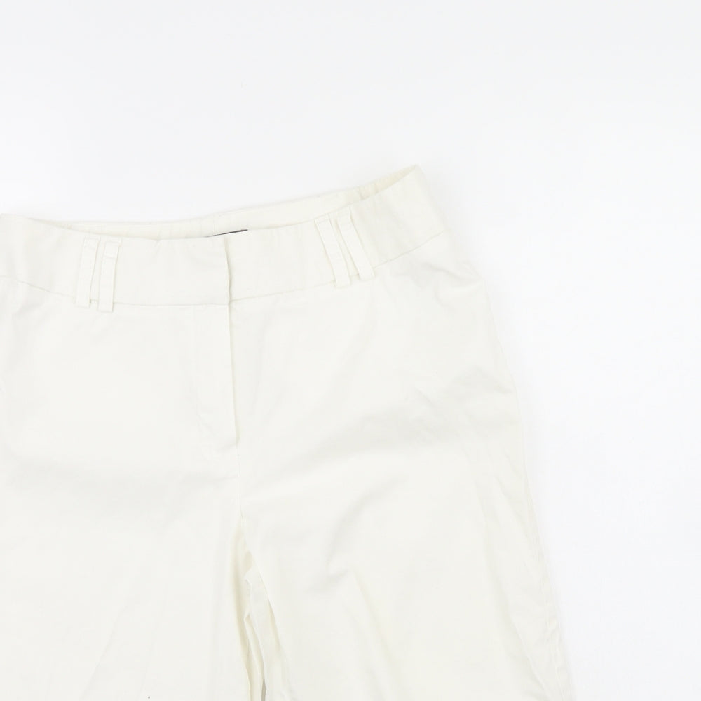 M&S Womens White   Chino Shorts Size 10