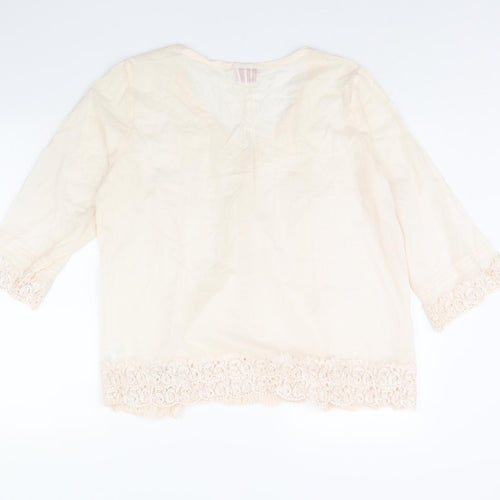 Together Womens Pink   Basic Button-Up Size 16