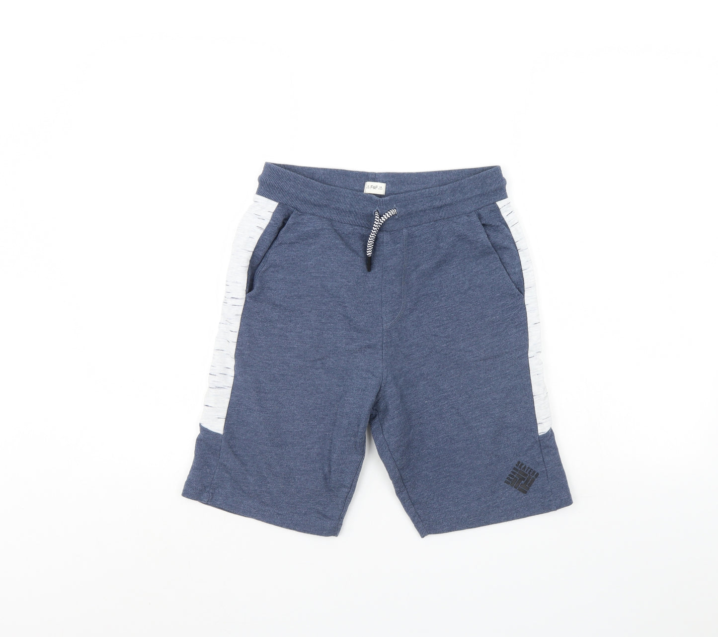 F&F Boys Blue   Sweat Shorts Size 12 Years