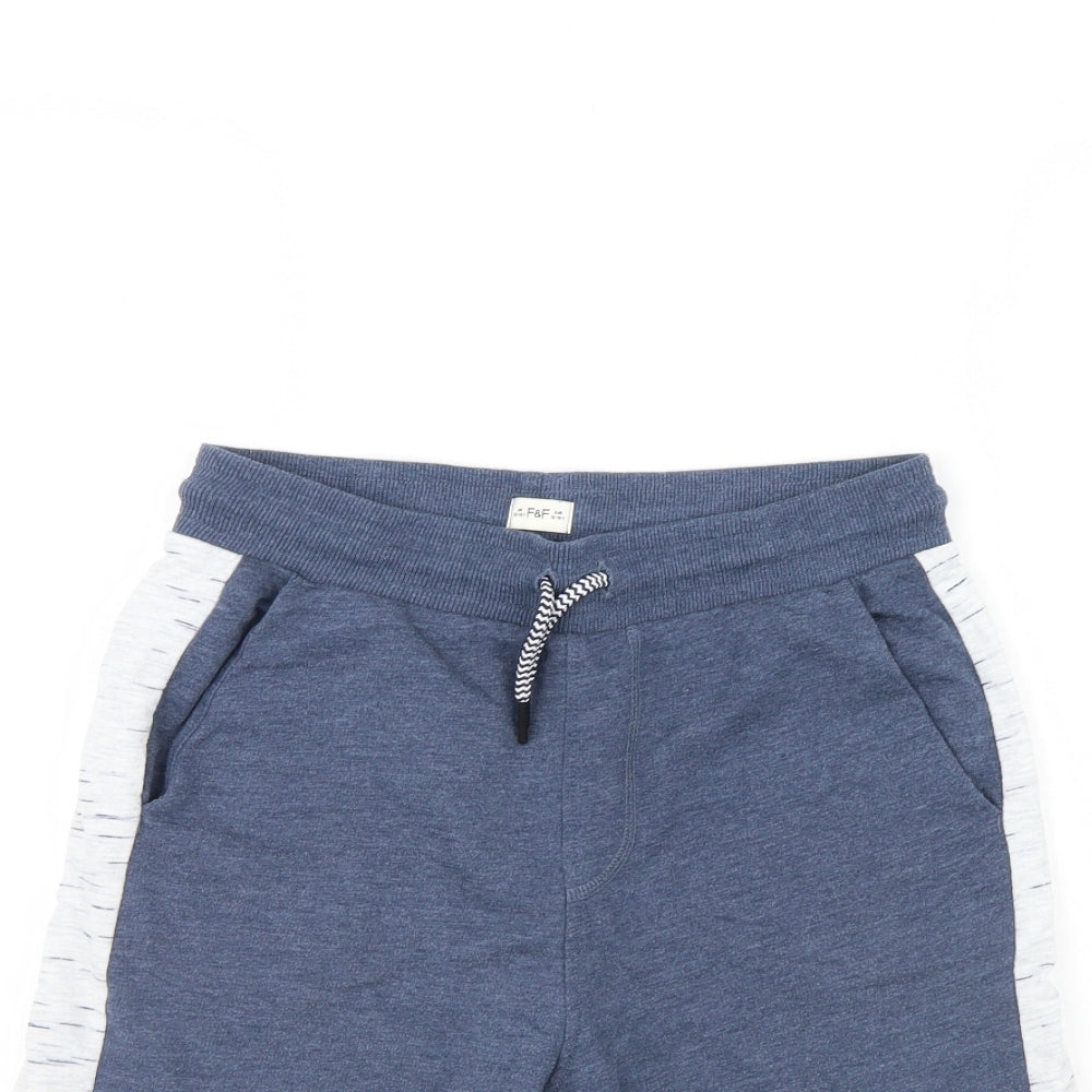 F&F Boys Blue   Sweat Shorts Size 12 Years