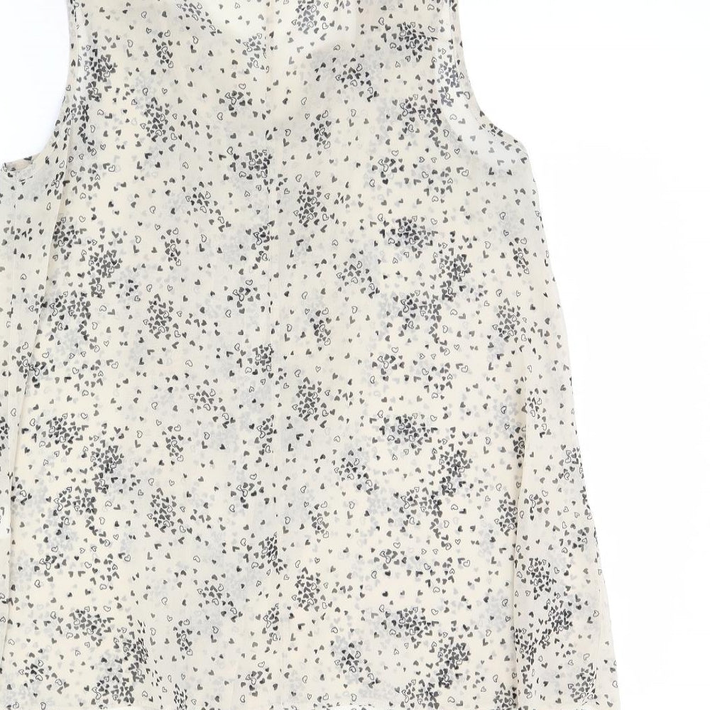Dorothy Perkins Womens Beige   Basic Blouse Size 14
