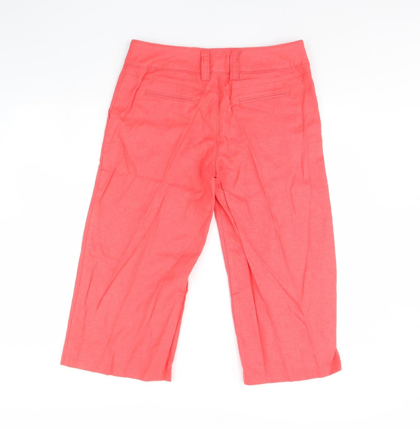 F&F Womens Pink   Cropped Trousers Size 12 L21 in