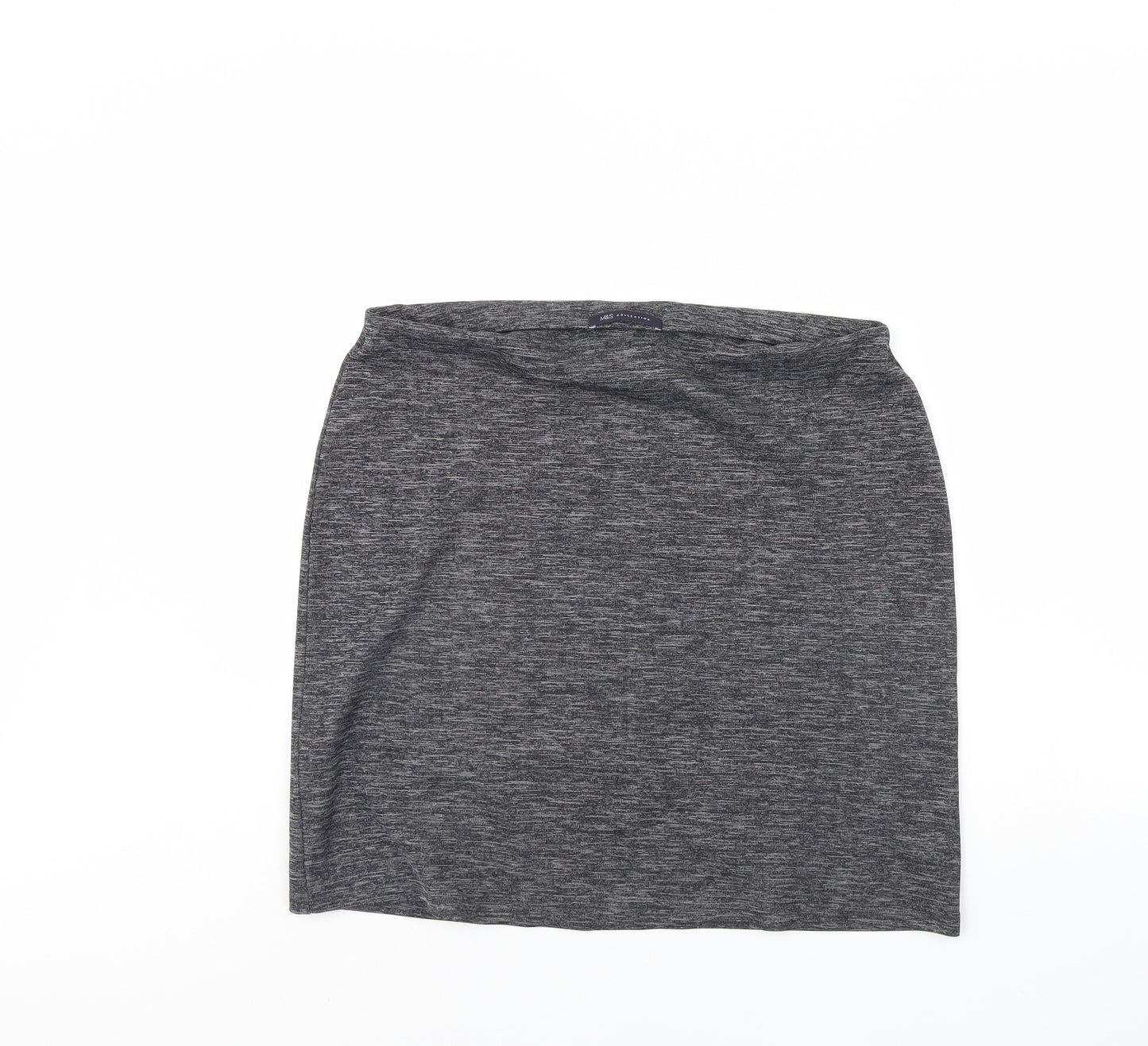 M&S Womens Grey   Mini Skirt Size 14