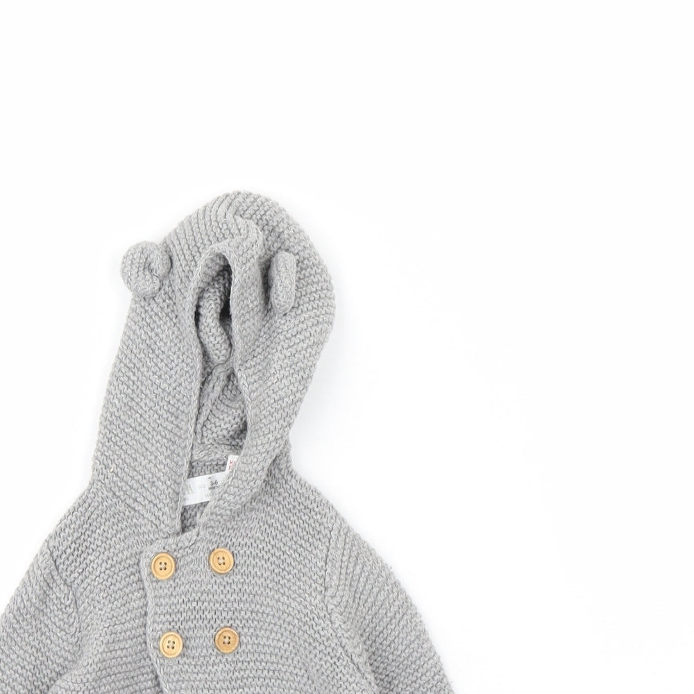 Zara Girls Grey   Jacket  Size 3-6 Months