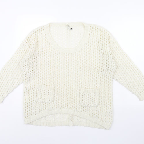 River Island Womens Ivory   Pullover Jumper Size 12