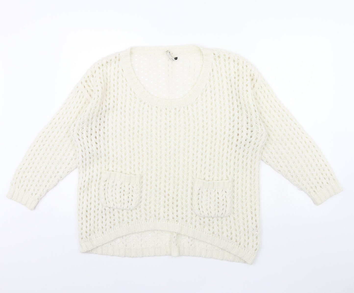 River Island Womens Ivory   Pullover Jumper Size 12