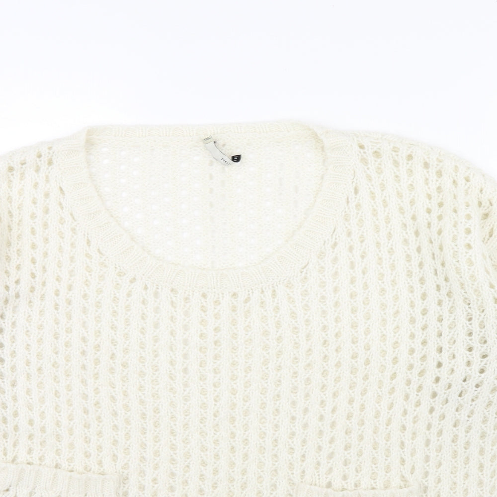 River Island Womens Ivory   Pullover Jumper Size 12
