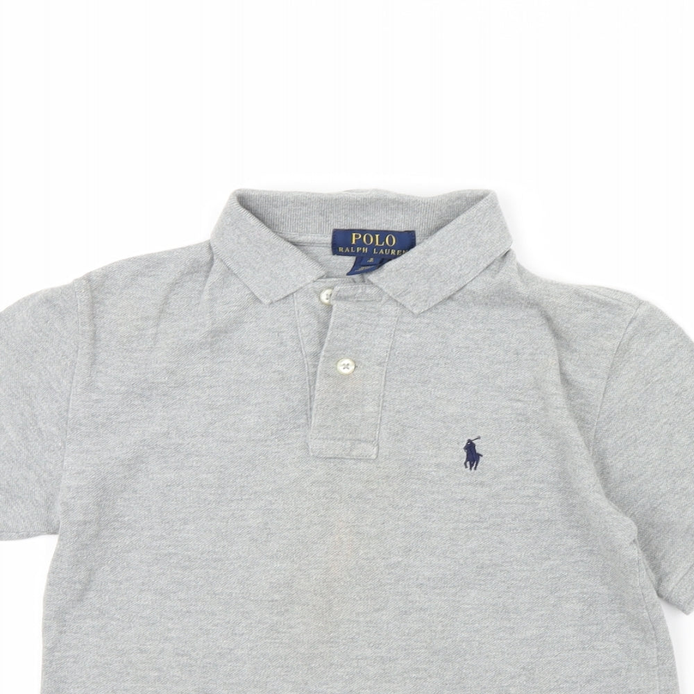 Polo Ralph Lauren Boys Grey   Basic Polo Size 8 Years