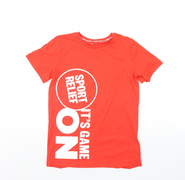 TU Boys Red Basic T-Shirt Size 11 Years - Sport Relief