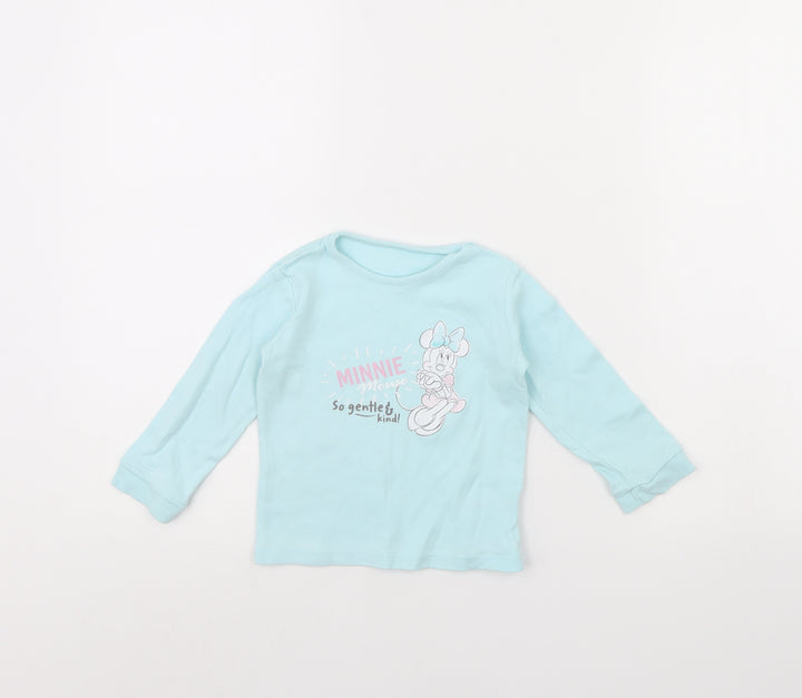George Girls Blue   Pullover Jumper Size 12-18 Months  - Disney