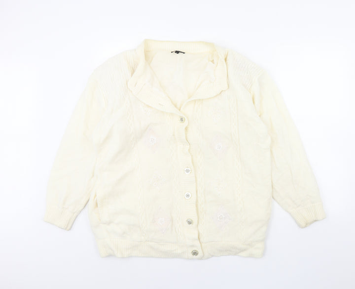 Nutshell Womens Ivory Jacket Size L