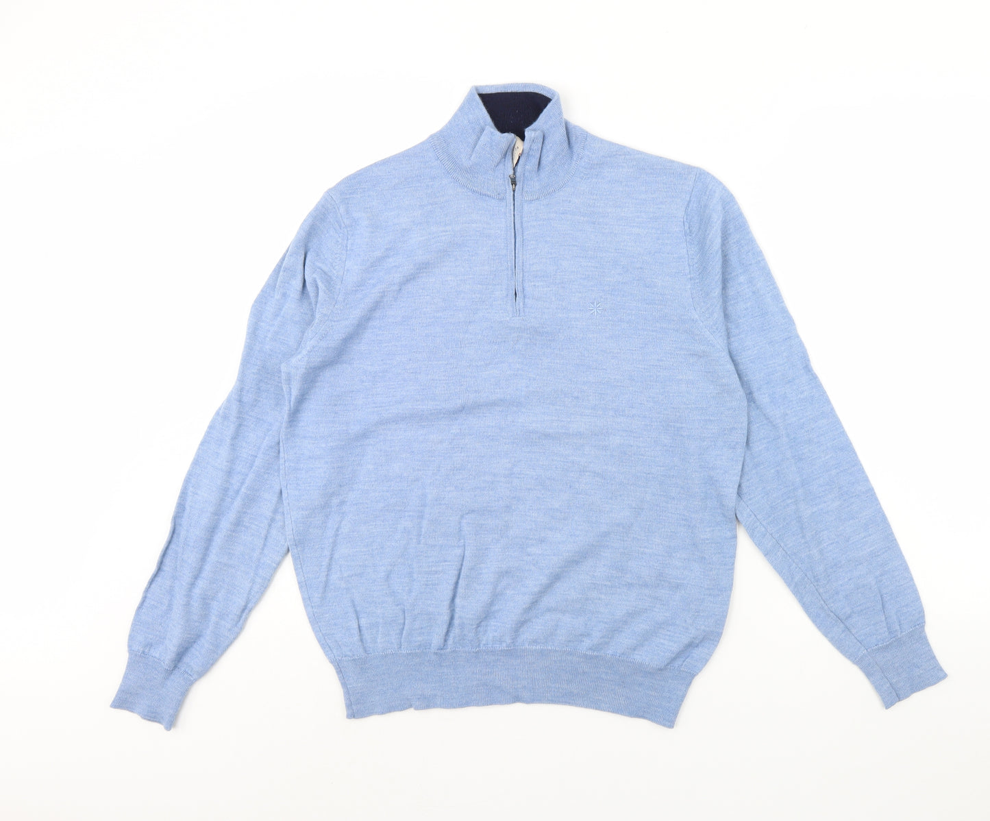 Bagutta Mens Blue   Henley Jumper Size L