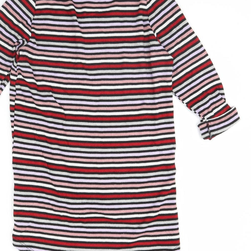 New Look Womens Multicoloured Striped  Pullover Jumper Size 6