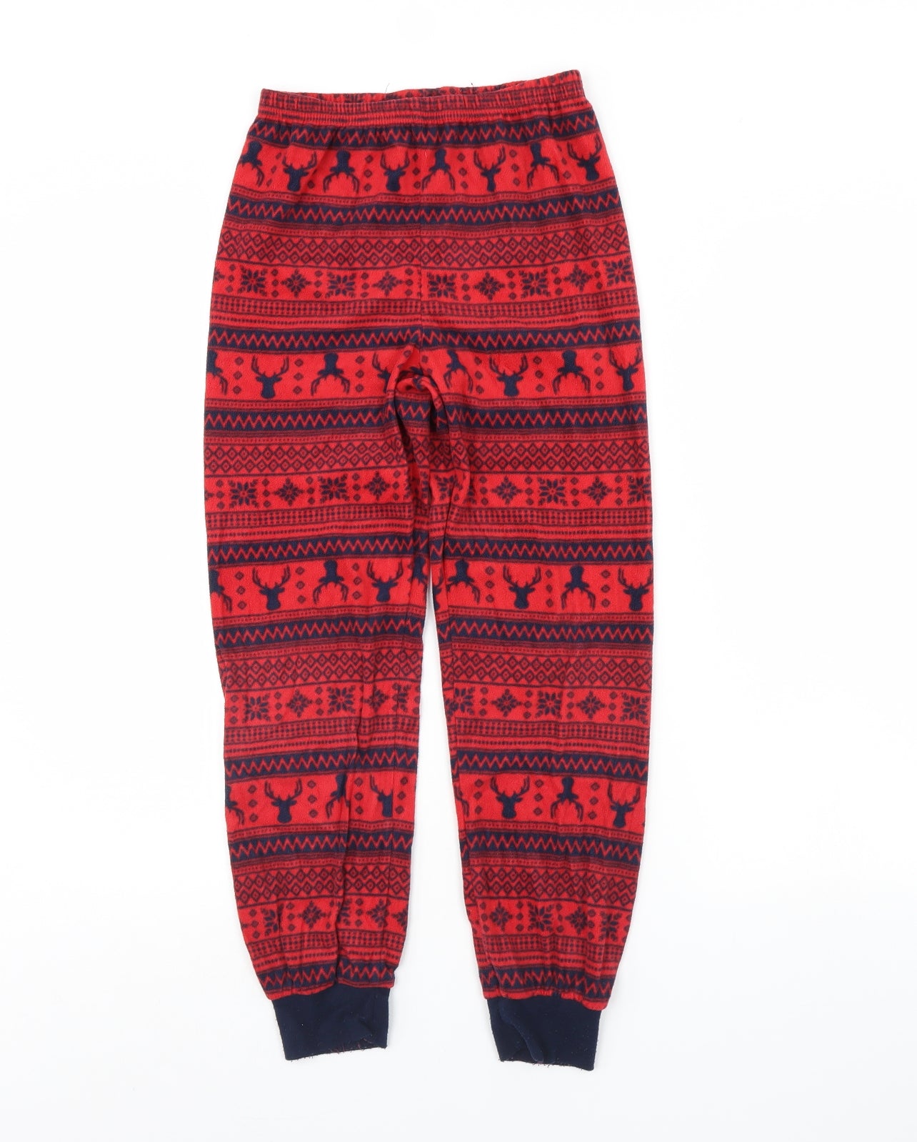 Primark Boys Red Striped   Pyjama Pants Size 10 Years  - Christmas