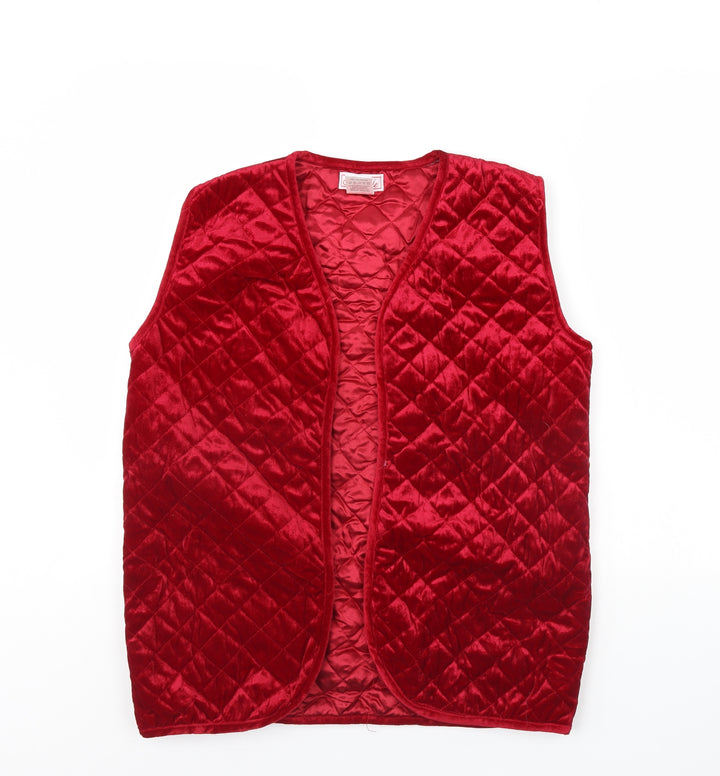 Claire Neuville Womens Red   Gilet Jacket Size 12