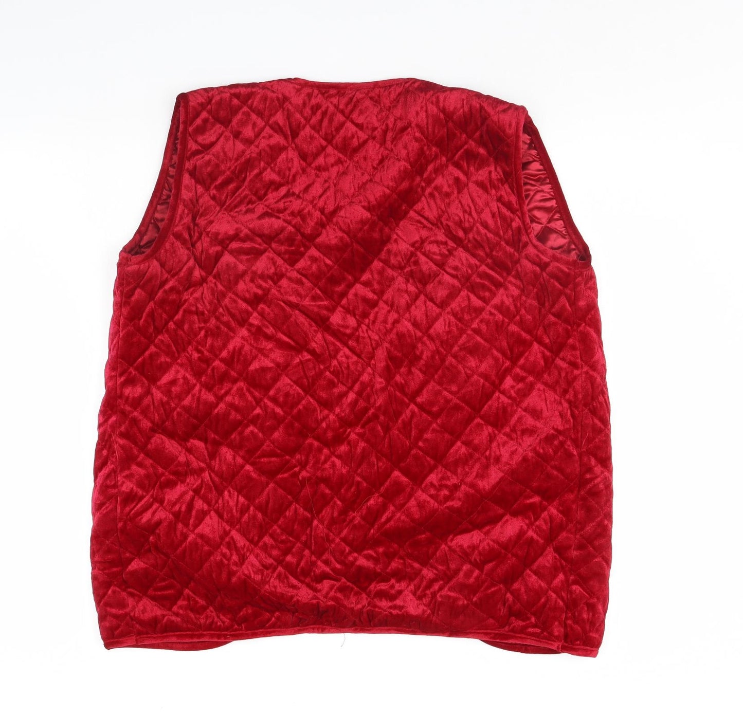 Claire Neuville Womens Red   Gilet Jacket Size 12